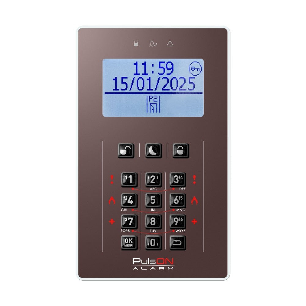 BCS PULSON FRONT LCD/C BRO Brown front for LCD/C keypad