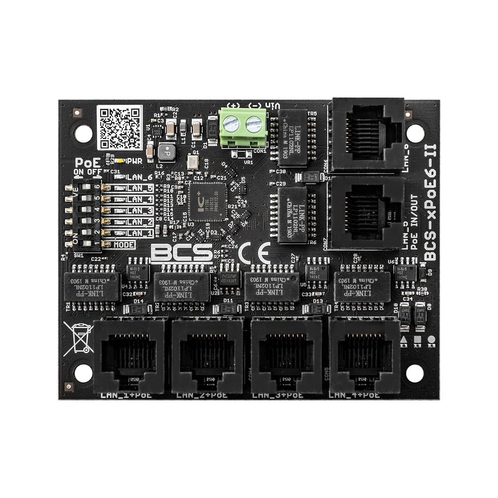 BCS BCS-xPoE6-II Universal PoE Switch for IP CCTV