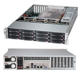 Supermicro CSE-826BAC12-R1K23LPB computer case Rack Black 1200 W