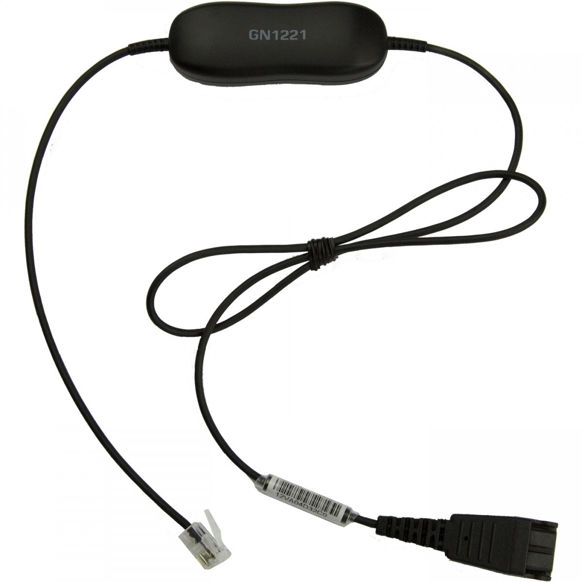 Smart Cord, QD to RJ9, straight 0,8 meters, with 8-position switch configurator, for STD Variants Headset, makes the headset follow the legislation (new software)