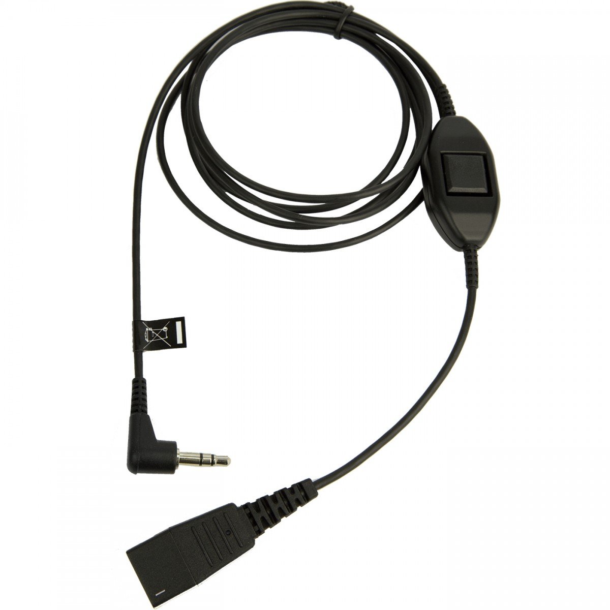 QD Cord to 3.5 mm jack. With in-line call-answering; for Alcatel 8er and 9er Series