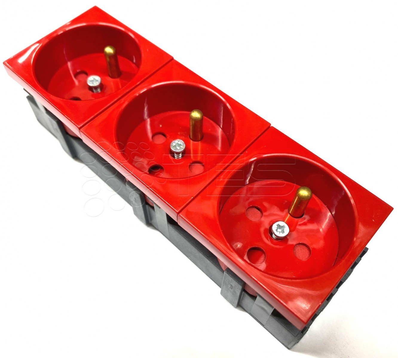 Ebox 3×2P+T Data Red with Interlock Passage