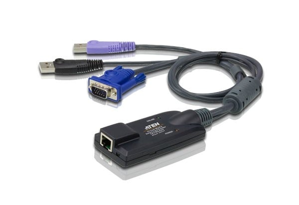 ATEN USB VGA Virtual Media KVM Adapter with Smart Card Support