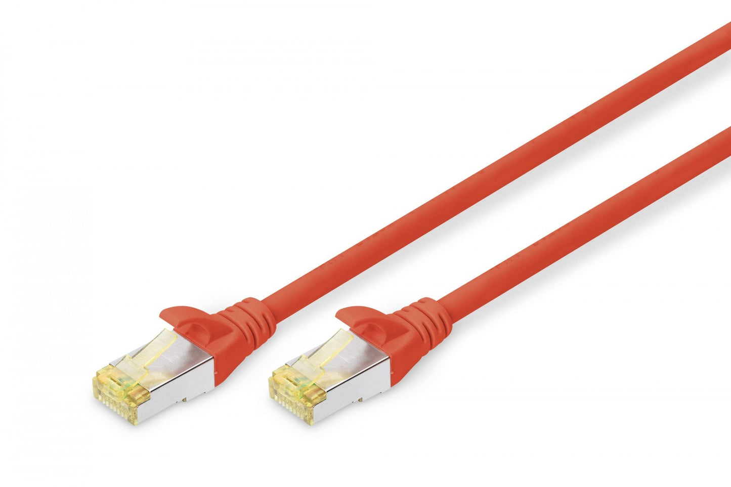 CAT 6A S-FTP patch cord, Cu, LSZH AWG 26/7, length 0.5 m, color red