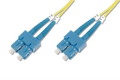 FO patch cord, duplex, SC (APC) to SC (PC) SM OS2 09/125 µ, 3 m