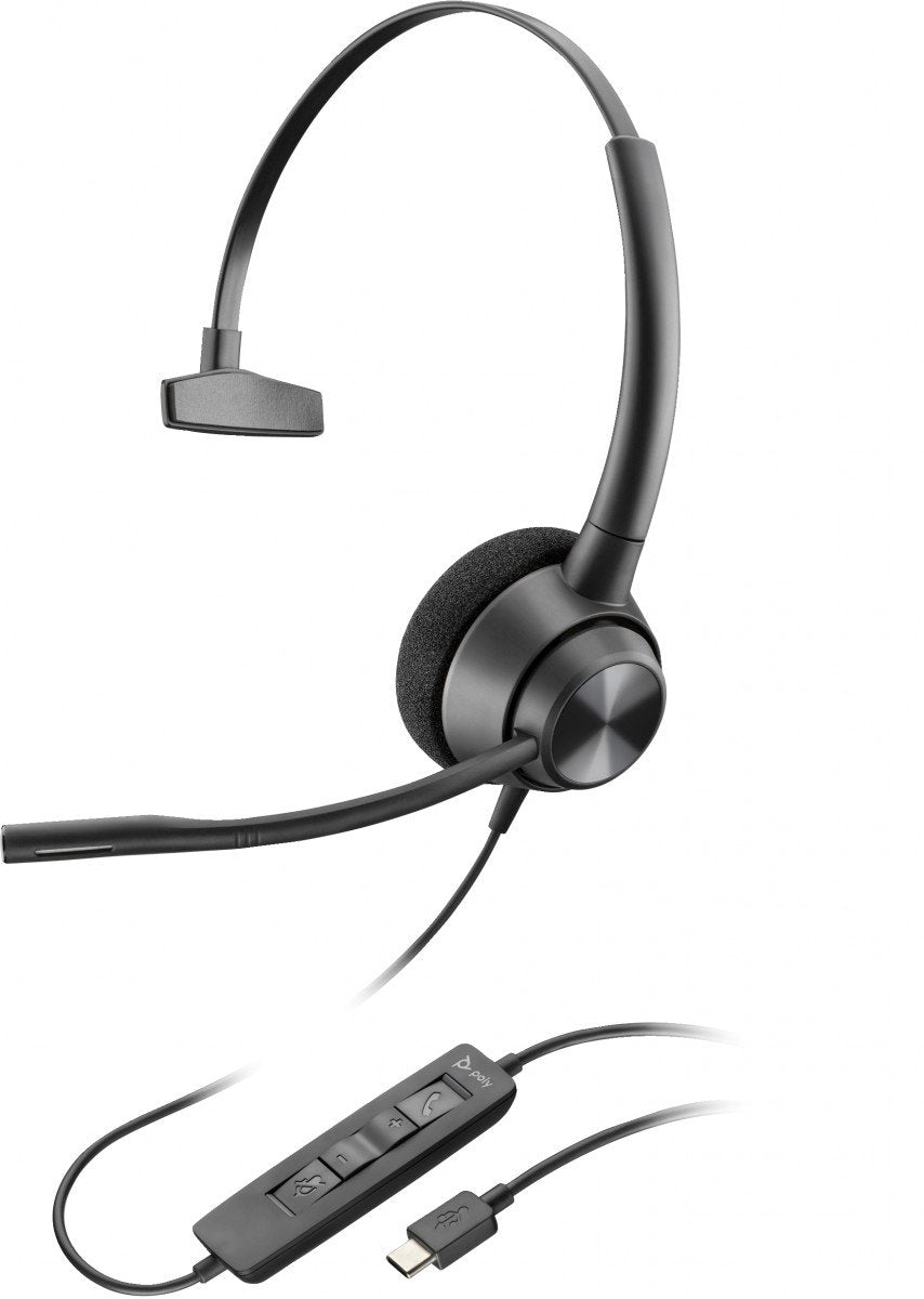 Poly EncorePro 310 USB-C Monoaural Headset TAA 760Q8AA