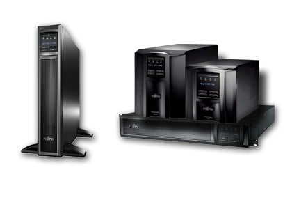 FUJITSU 1500VA 1200W Tower/Rack convertible Rack 2U Line Interactive VI UPS SMX1500RMI2UNC Black