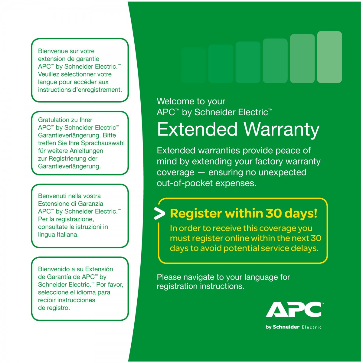 APC Service Pack 3 Year Warranty Extension (for new product purchases)