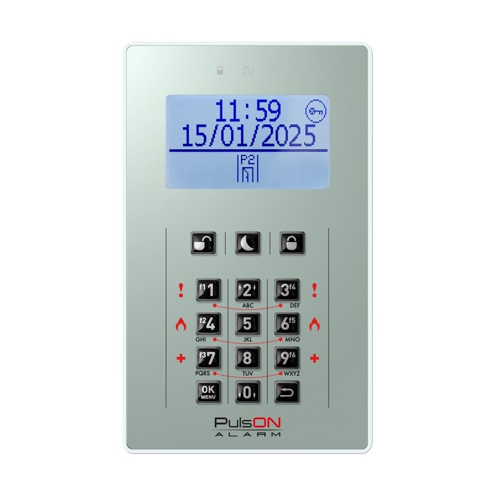 BCS PULSON FRONT LCD/C GRD Dark gray front for LCD/C keypad