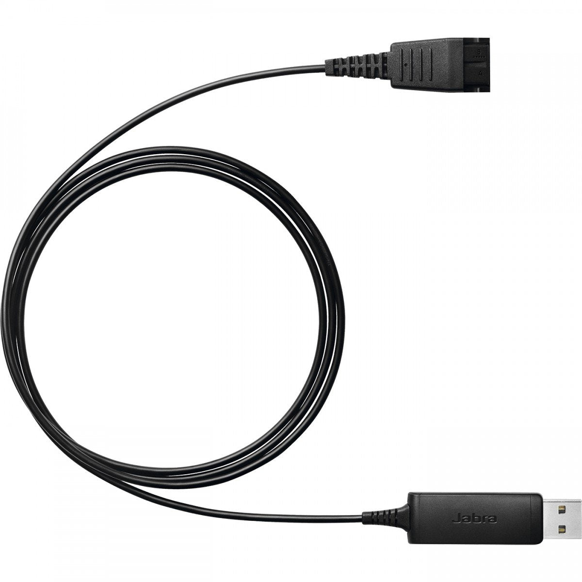 Jabra Link 230, USB enabler QD to USB, Plug & Play connection for corded Jabra Headsets with PC-based Audio and voice applications. Cable length 1.2 m
