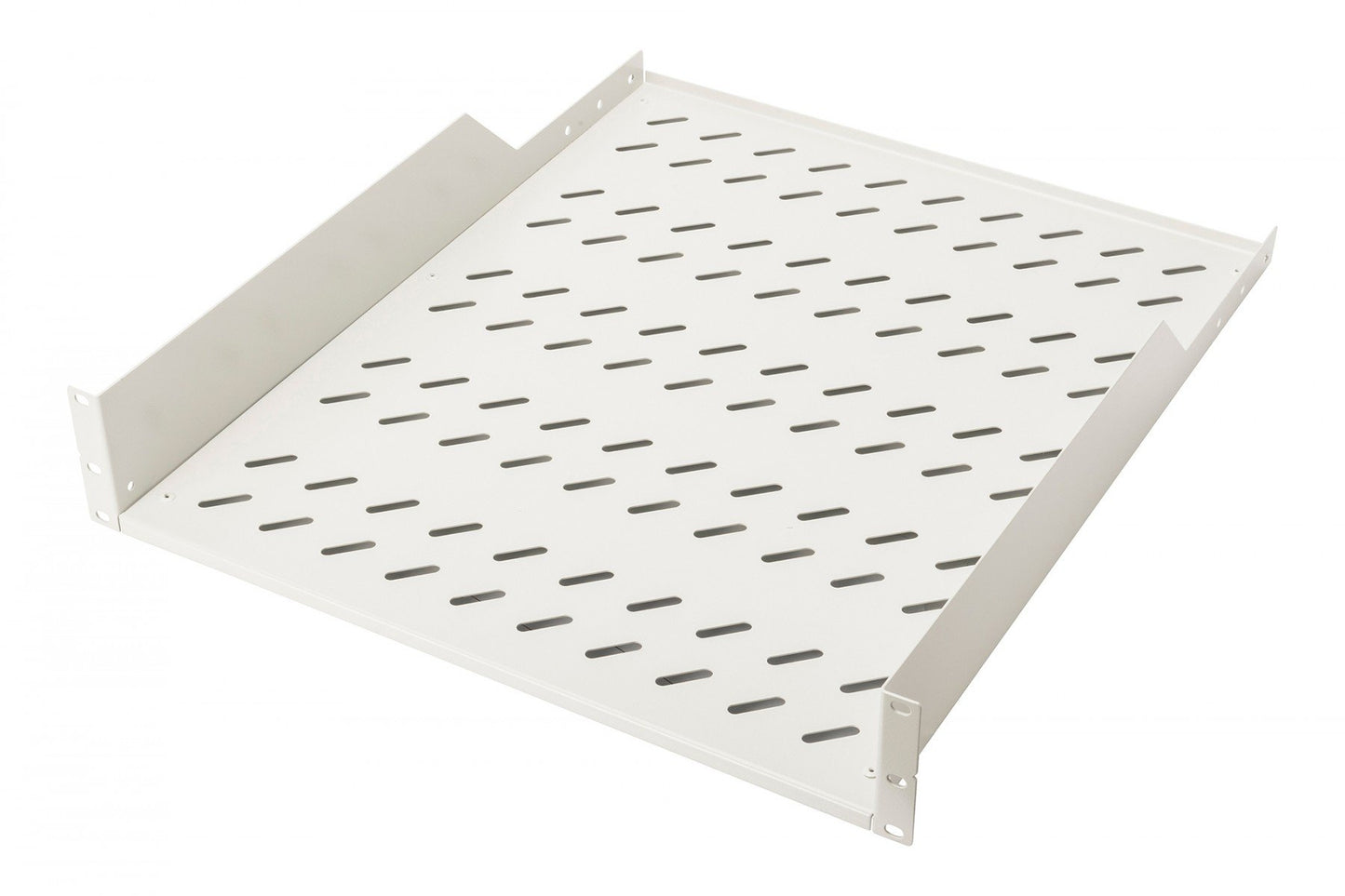 2U fixed shelf for racks from 800 mm depth 88x483x549 mm, up to 25 kg, grey (RAL 7035)