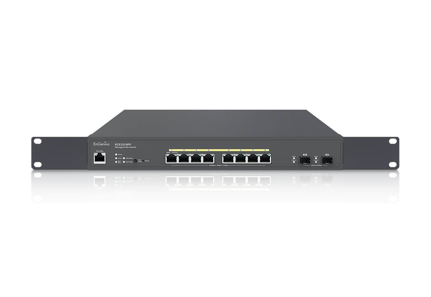 Switch zarz?dzalny 8x RJ45 2.5GbE PoE+ 240W, 2x SFP+, EnGenius Cloud