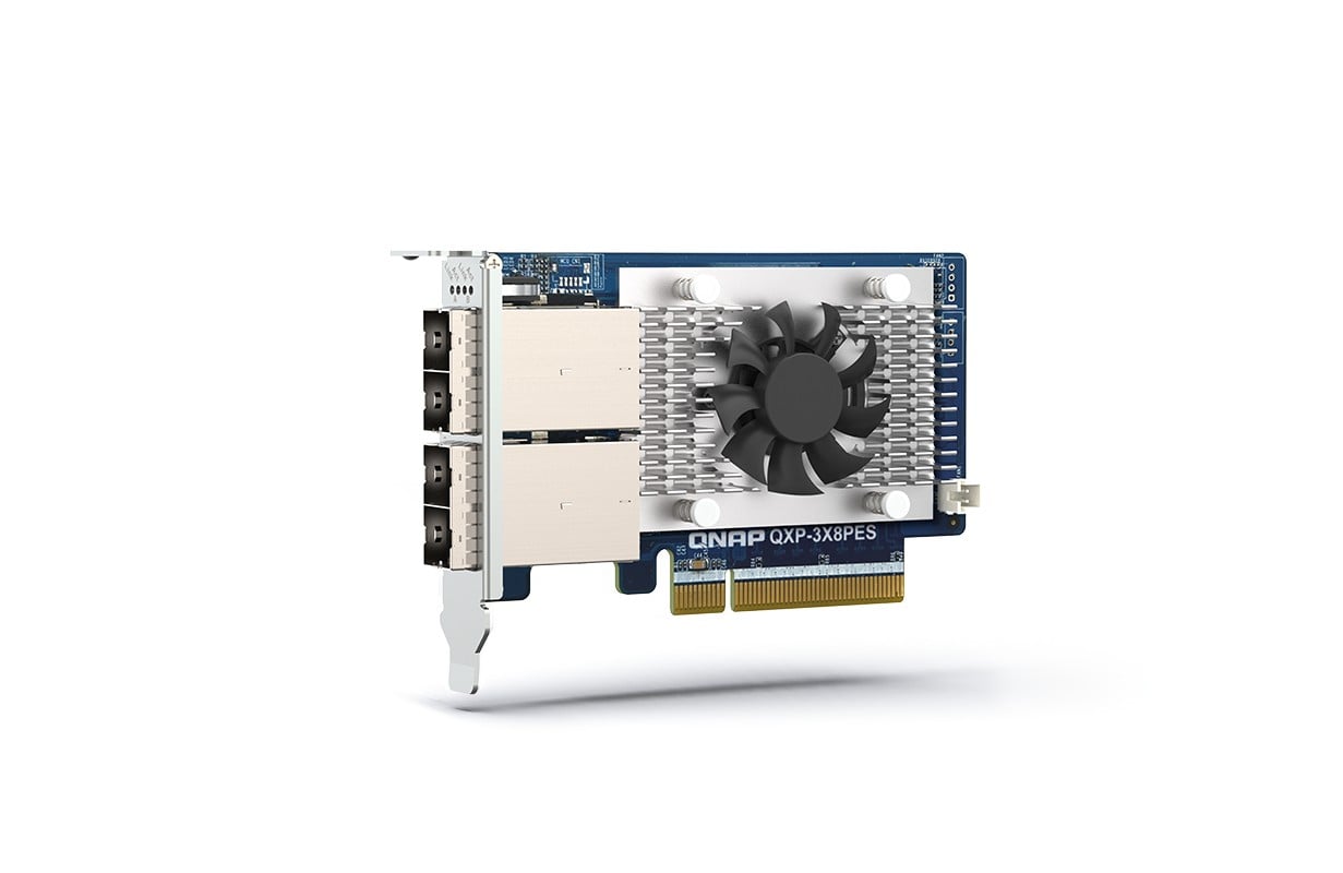 QNAP QXP-3X8PES expansion card for QNAP PCIe JBOD series, 2 ports SFF-8644, PCIe Gen3 x8