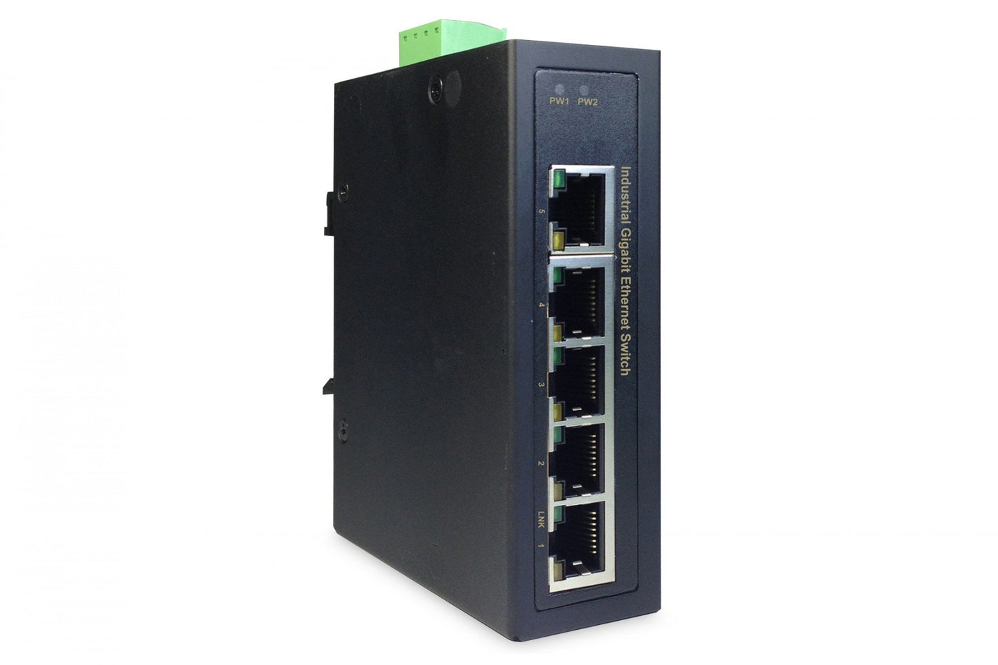 Industrial Gigabit Ethernet Switch 5-port, DIN rail, extended temp. range