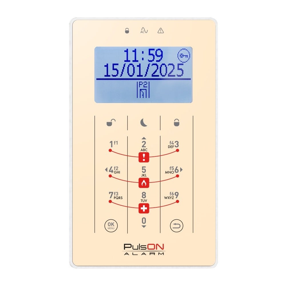 BCS PULSON FRONT LCD/S BEI Beige front for LCD/S keypad