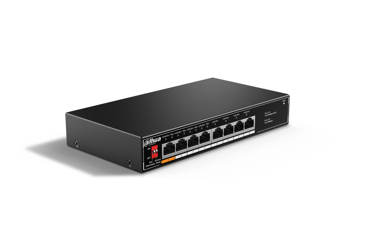 Dahua SF1008LP 8-Port Unmanaged Desktop Switch with 4-Port PoE