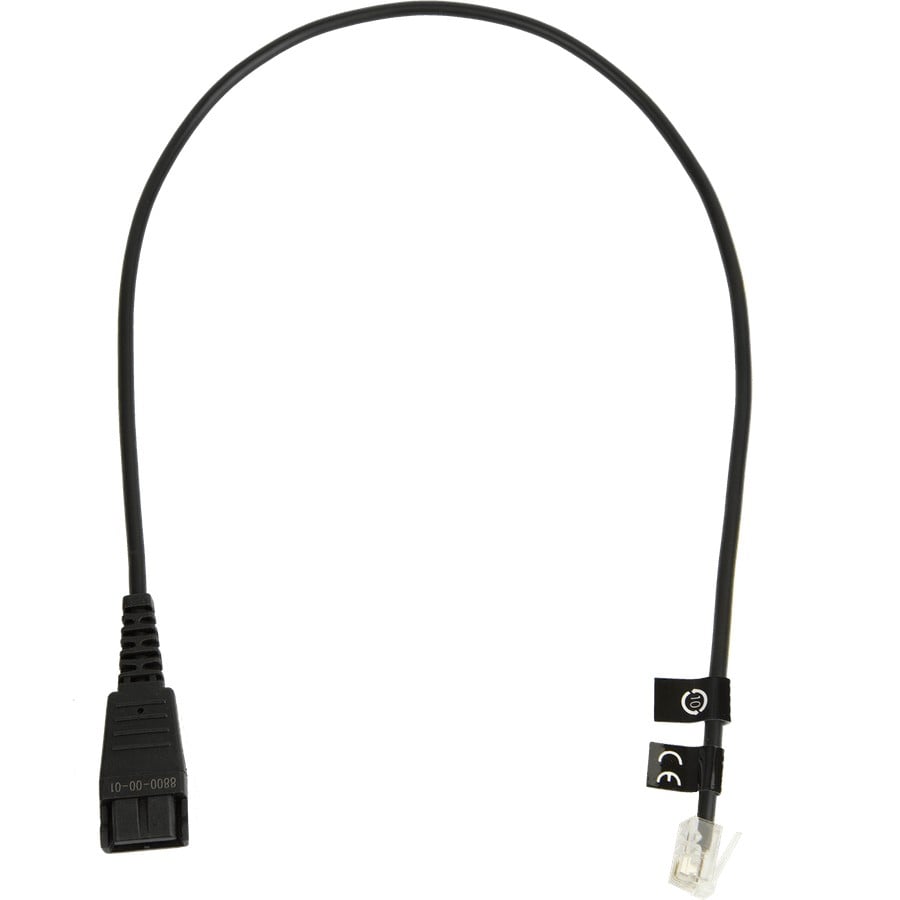 QD Cord to RJ10, straight, 0,5 meters, standard-allocation