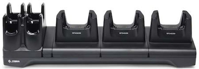 Zebra EVM CRD3S4TRFD49UNIVCHG1 - 3 Device/4 Toaster Slot Charge Only Cradle for Universal Devices.