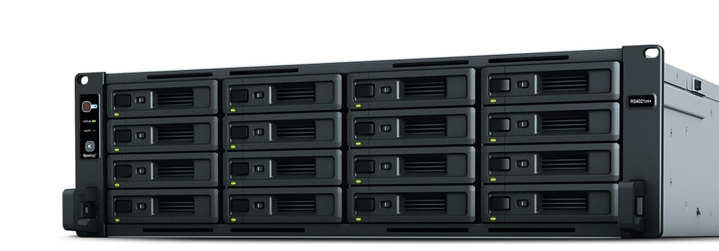 Synology RackStation RS4021XS+ NAS/storage server Rack (3U) Ethernet LAN Black D-1541 (RS4021XS+)