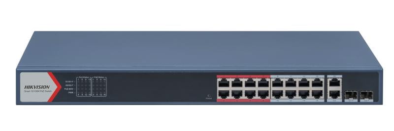 Hikvision DS-3E1318P-EI(B) 16 Port Fast Ethernet Smart POE Switch
