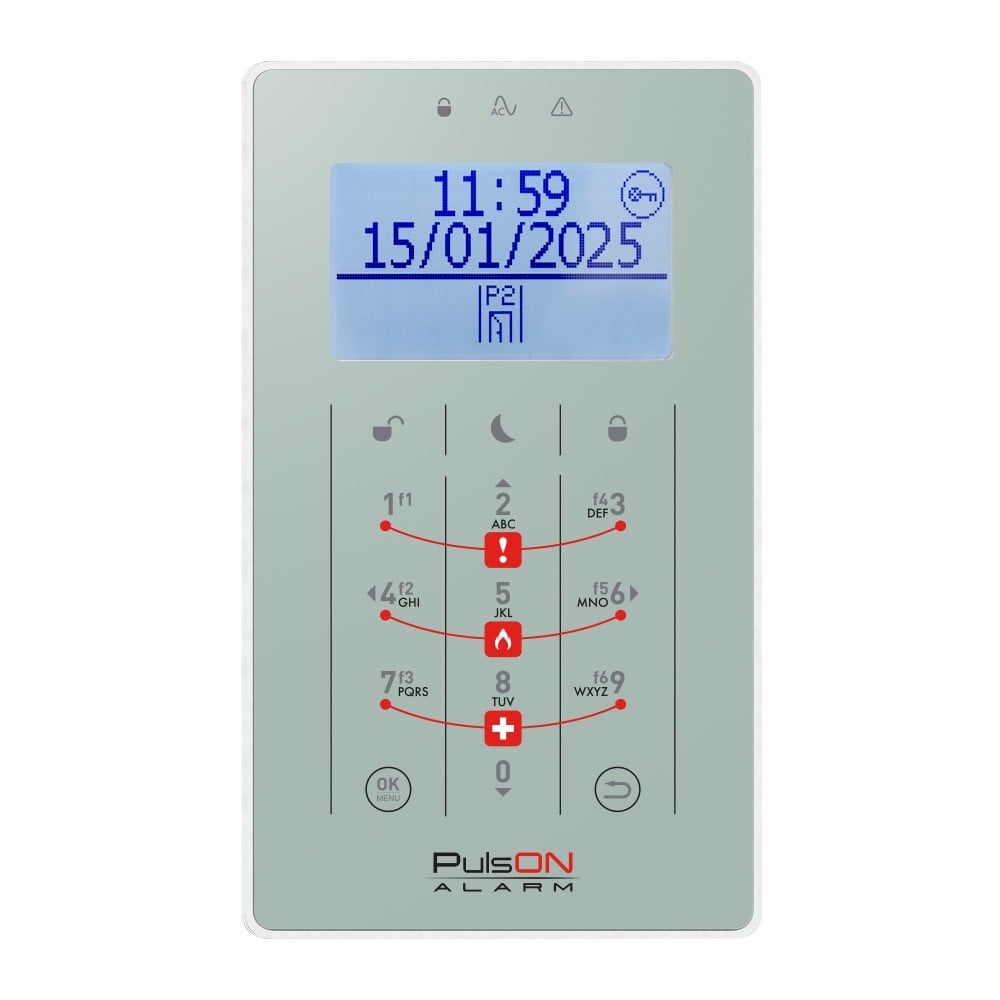 BCS PULSON FRONT LCD/S GRD Dark gray front for LCD/S keypad
