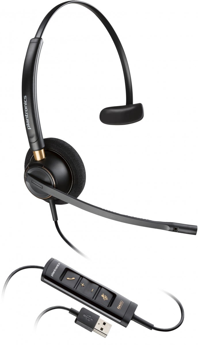 Poly EncorePro 515 Microsoft Teams Certified Monoaural with USB-A Headset 783R1AA