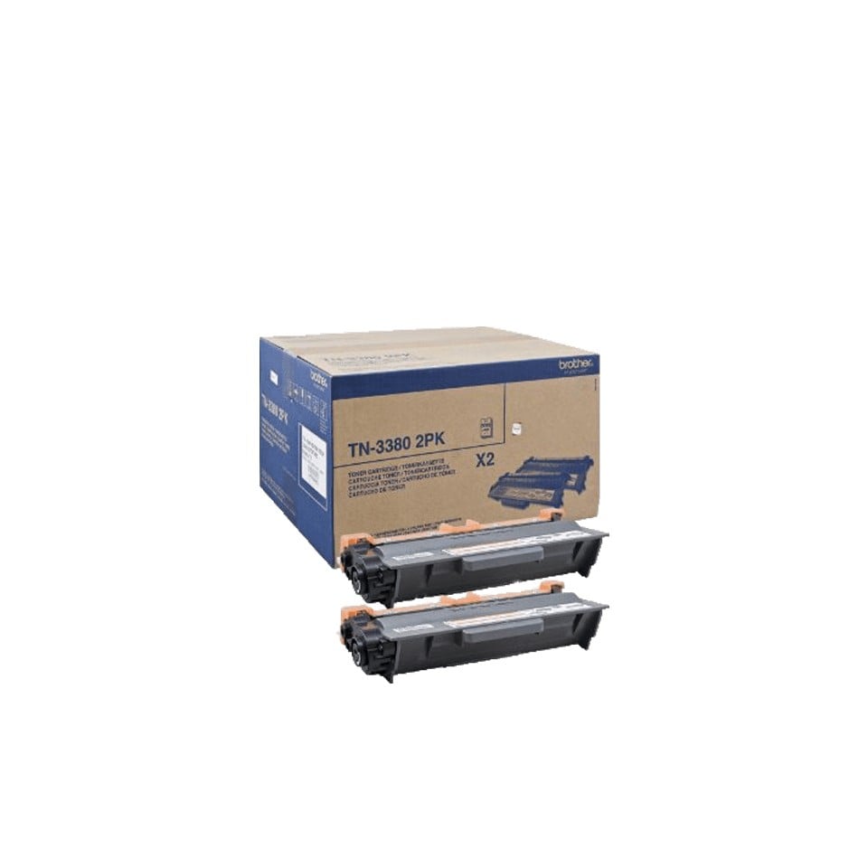 Brother TN3380TWIN Toner Cartridge - 8,000 Pages