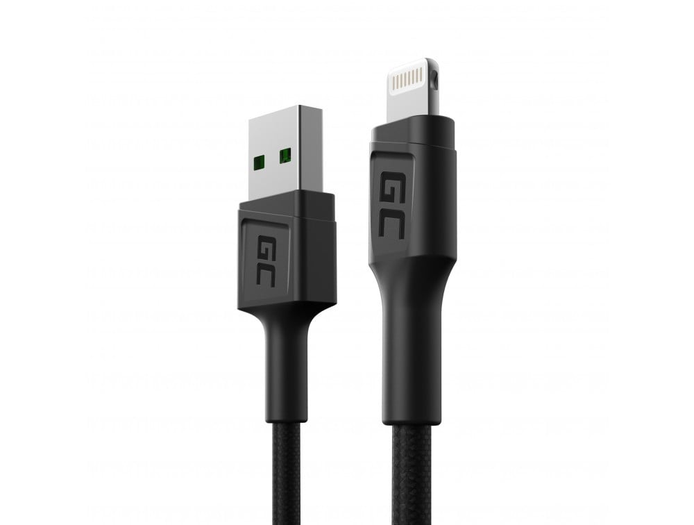 Green Cell Cable GC PowerStream USB-A - Lightning 30cm quick charge Apple 2.4A