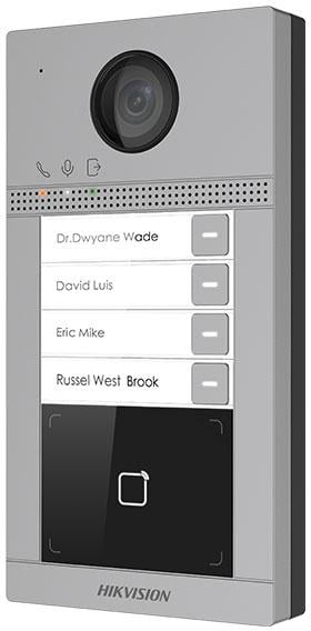 Hikvision DS-KV8413-WME1(C) 4 Buttons Metal Villa Door Station