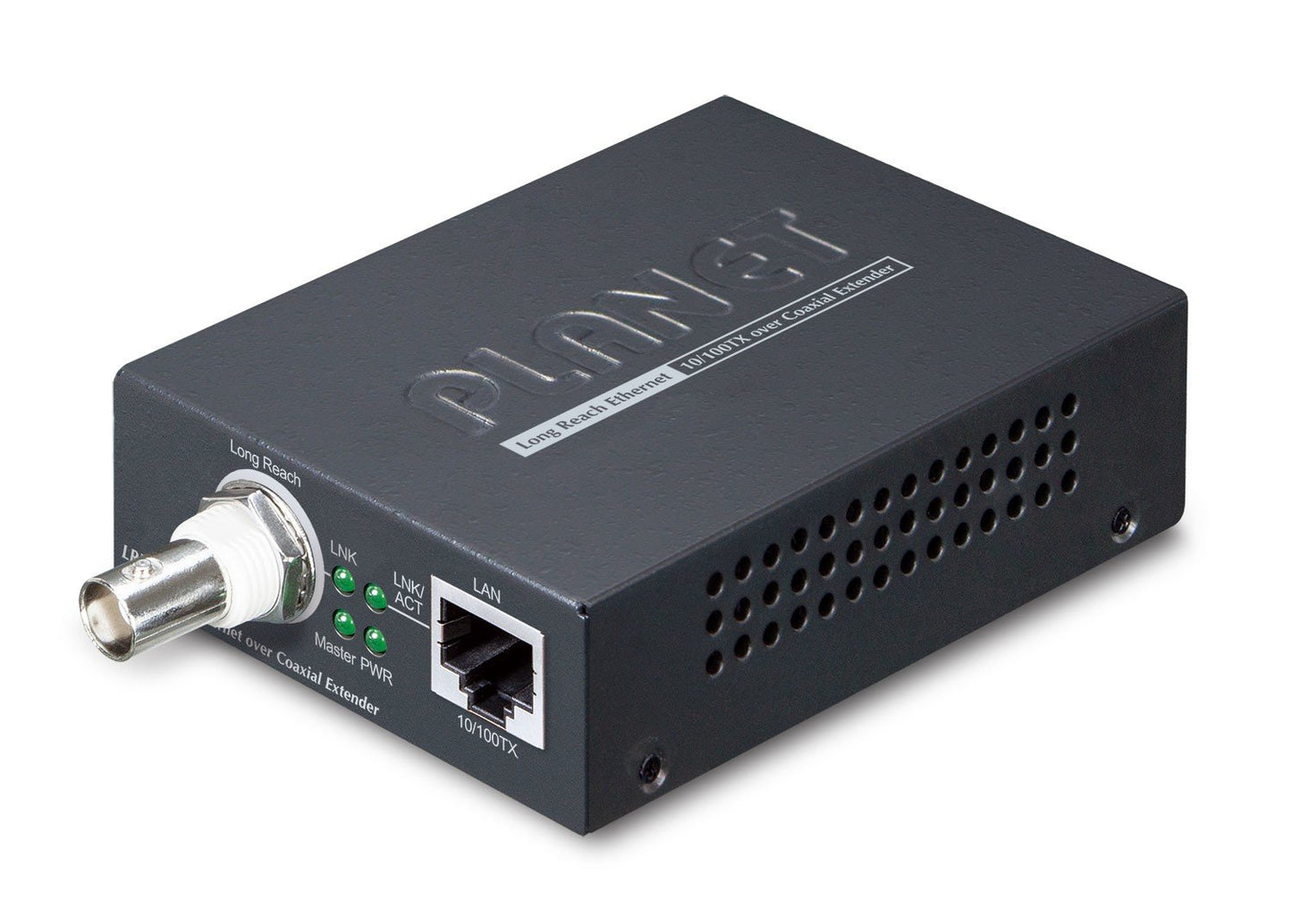 Planet LRE-101C 1-Port 10/100TX Ethernet over Coaxial Long Reach Ethernet Extender(Up to 2000 meters coaxial cable, Master/Slave mode DIP switch)