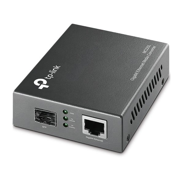 TP-Link MC220L 10/100/1000 Mbps RJ45 to 1000 Mbps SFP Slot Supporting MiniGBIC Modules