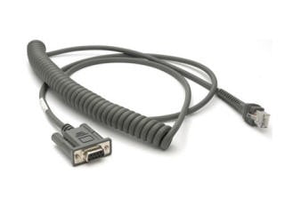 Zebra CBA-R37-C09ZBR serial cable Beige 107.9" (2.74 m) DB9