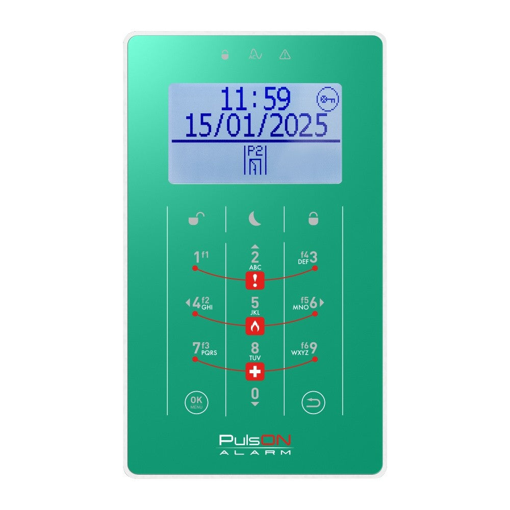 BCS PULSON FRONT LCD/S GED Dark green front for LCD/S keypad