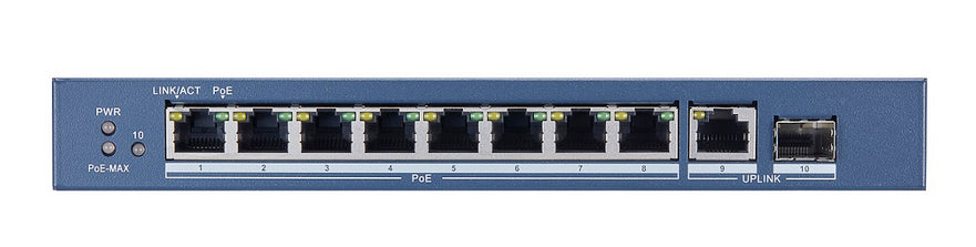 Hikvision DS-3E0510P-E 8 Port Gigabit Unmanaged POE Switch