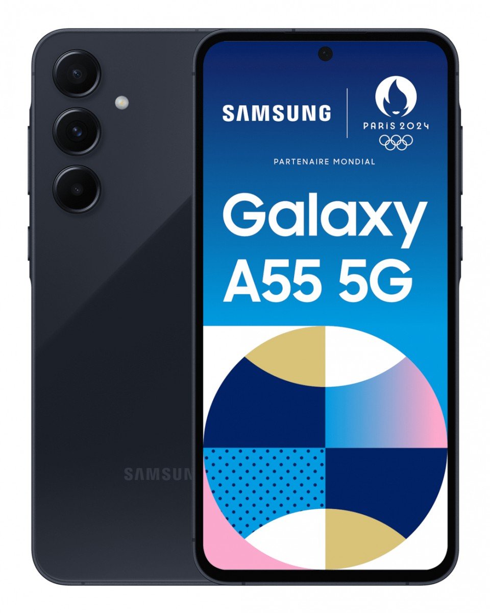 Samsung Galaxy A55 - 5G Smartphone - Dual-SIM - RAM 8 GB / Internal Storage 128 GB - microSD slot - OLED-Display - 6.6" - 2340 x 1080 Pixel (120 Hz)