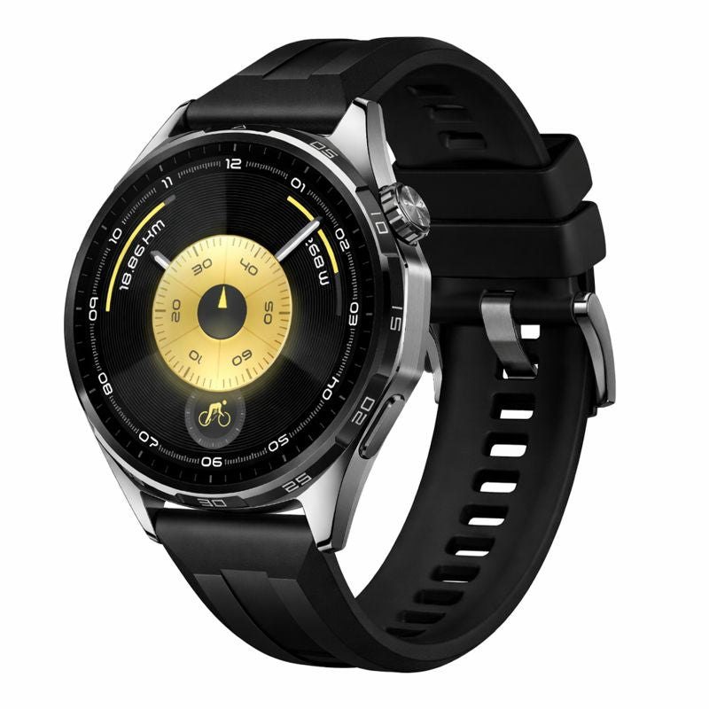 Huawei Watch GT 6 46mm (Atum-B19F) – Black with Black Fluoroelastomer Strap (55020FTX)