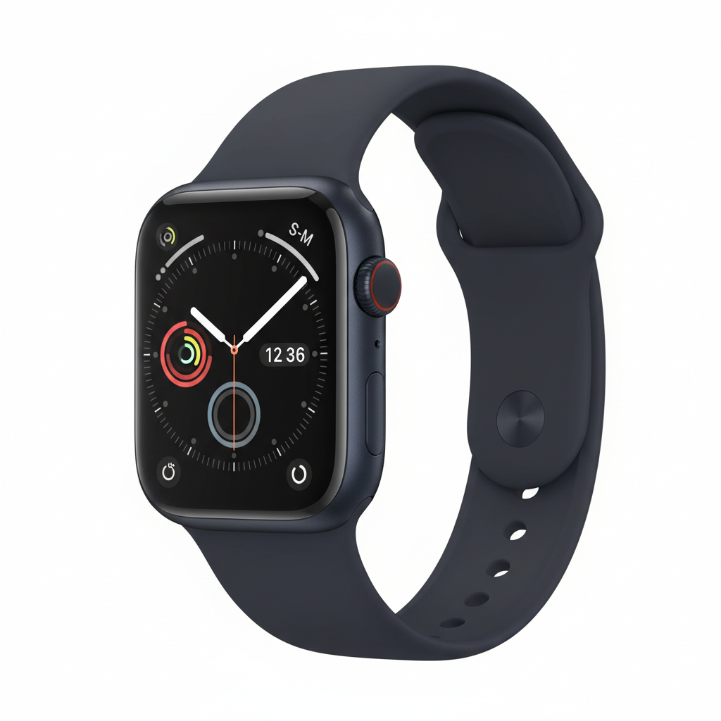 Apple Watch SE 3 GPS 44mm Midnight Aluminium Case with Midnight Sport Band - S/M