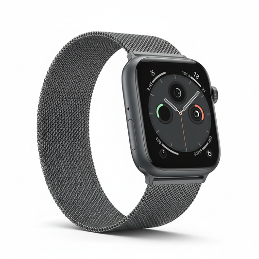 Apple Watch Series 11 GPS + Cellular 42mm Slate Titanium Case with Slate Milanese Loop