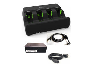 Zebra EVM 3600 BATTERY CHARGER KIT: INCLUDES 4 SLOT CHARGER (SAC3600-4001CR), POWER SUPPLY (PWR-BGA12V50W0WW), DC LINE CORD (CBL-DC-375A1-01) & A