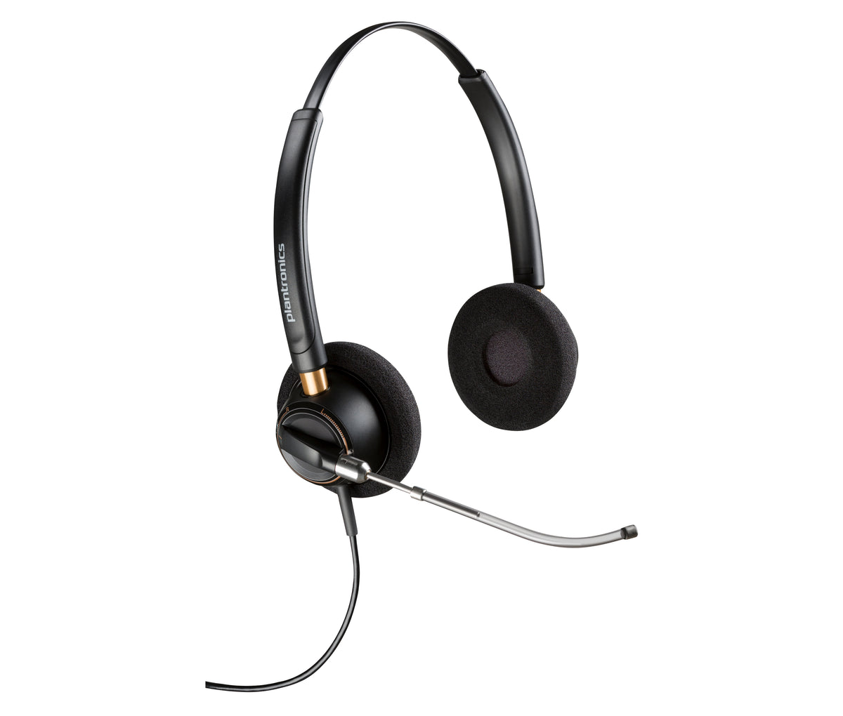 HP Inc. Poly EncorePro 520V Binaural Headset VoiceTube +Quick Disconnect EMEA - INTL English Loc Euro plug