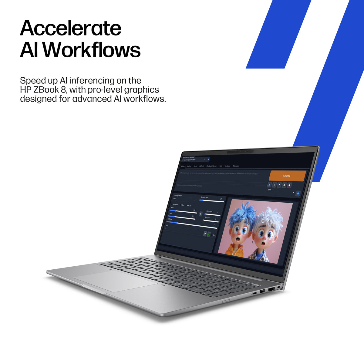 HP Inc. HP ZBook 8 G1i 14 WUXGA AG 400n LowPower LBL for 5MP+IR U7 255H 14 16GB 1T Win11P 3/3/3