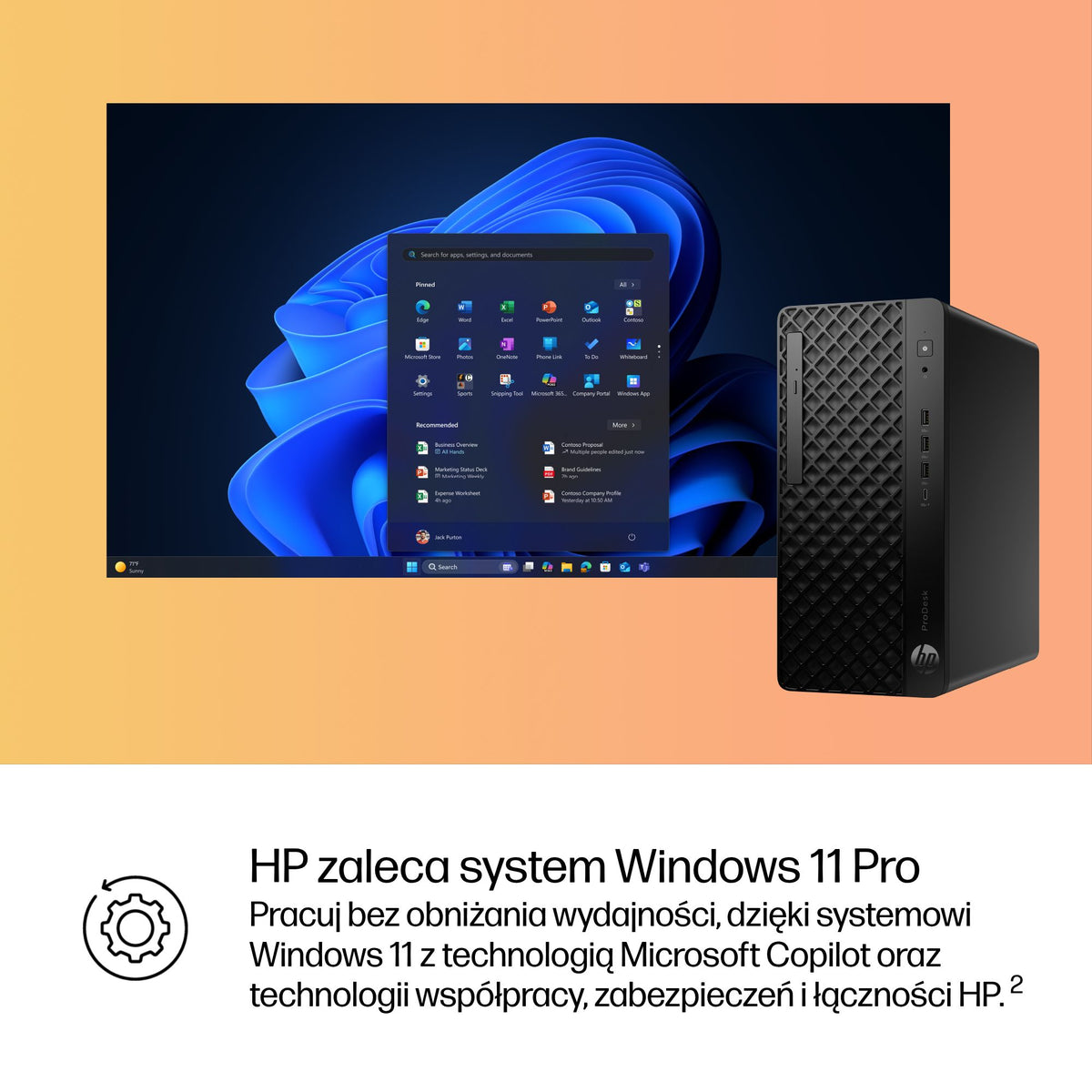 HP Inc. HP ProDesk 4 TWR G1i U7 265 16GB 1TB Win11 3/3/3