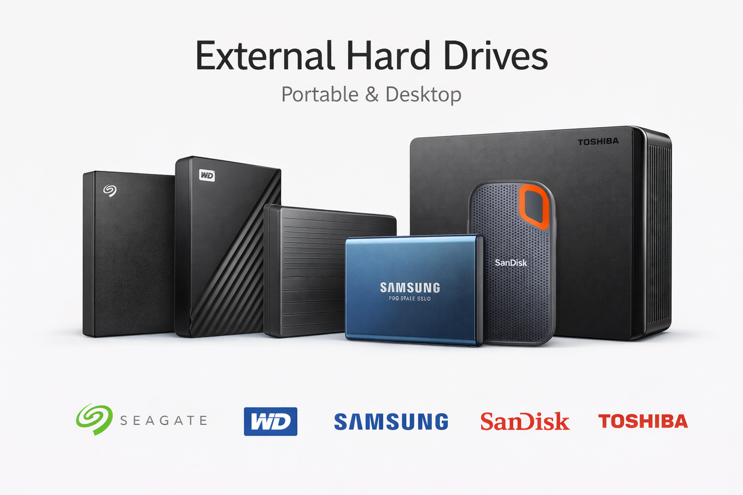 External Hard Drives – Portable & Desktop