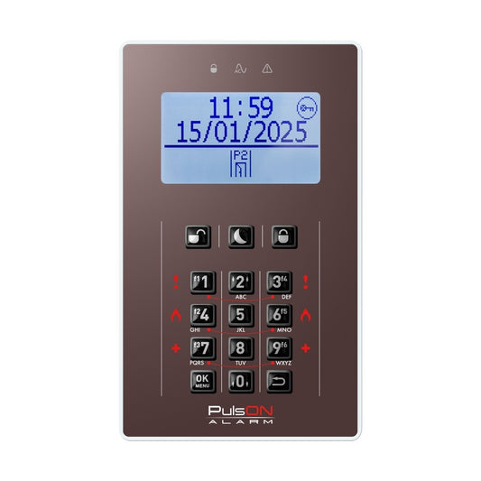 BCS PULSON FRONT LCD/C BRO Brown front for LCD/C keypad