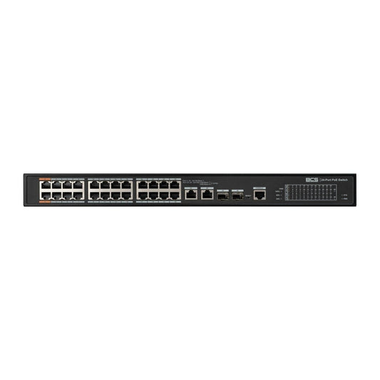 BCS BCS-L-SP2402G-2SFP-M(2) Managed PoE Switch 24 Ports 360W 100Mbps/1Gbps