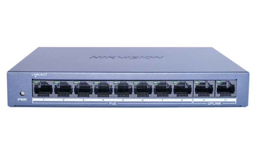 Hikvision DS-XS0110-P 8 Port Fast Ethernet Unmanaged POE Switch
