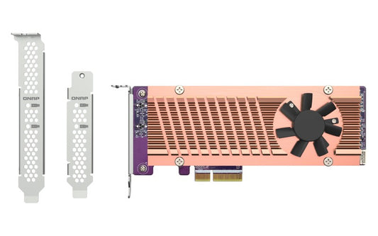 QNAP QM2-2P-344A expansion card for M.2 PCIe Gen3 x4, up to two 2280/22110