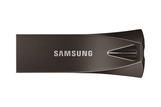 SAMSUNG BAR Plus USB Type-A 512GB 400 MB/s read 110 MB/s write USB 3.1 Flash Drive with Titan Gray with key ring
