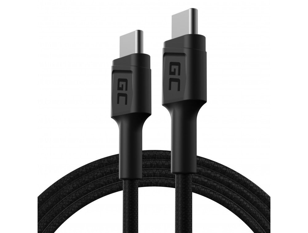 Green Cell Cable GC PowerStream USB-C - USB-C 120cm with Power Delivery (60W), 480 Mbps, Ultra Charge, QC 3.0