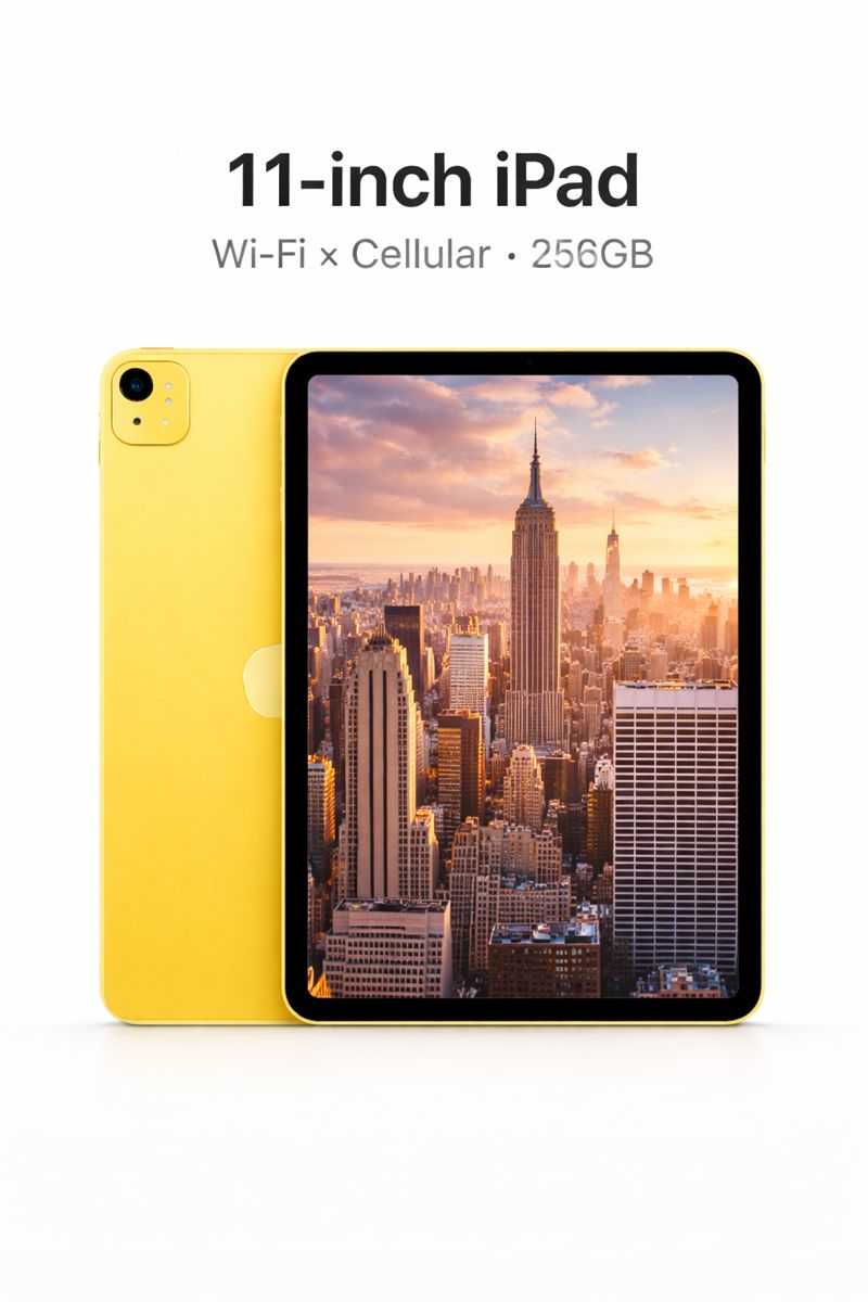 11-inch iPad Wi-Fi + Cellular 256GB - Yellow